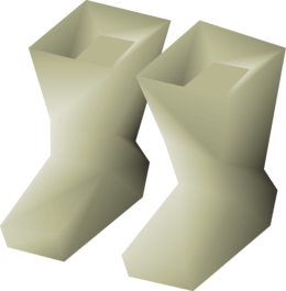 Cream boots